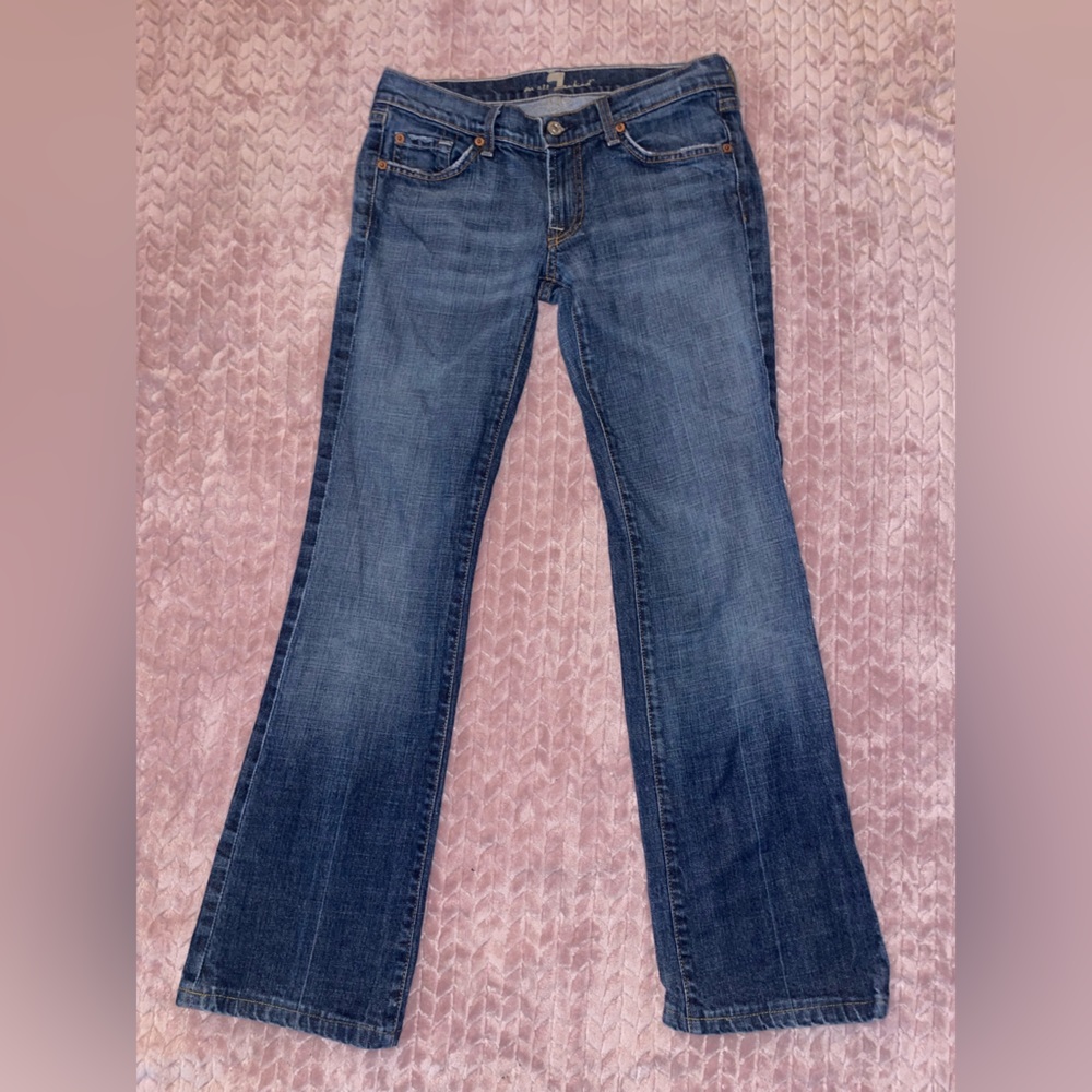 7 for all man kind jeans  bootcut size 28